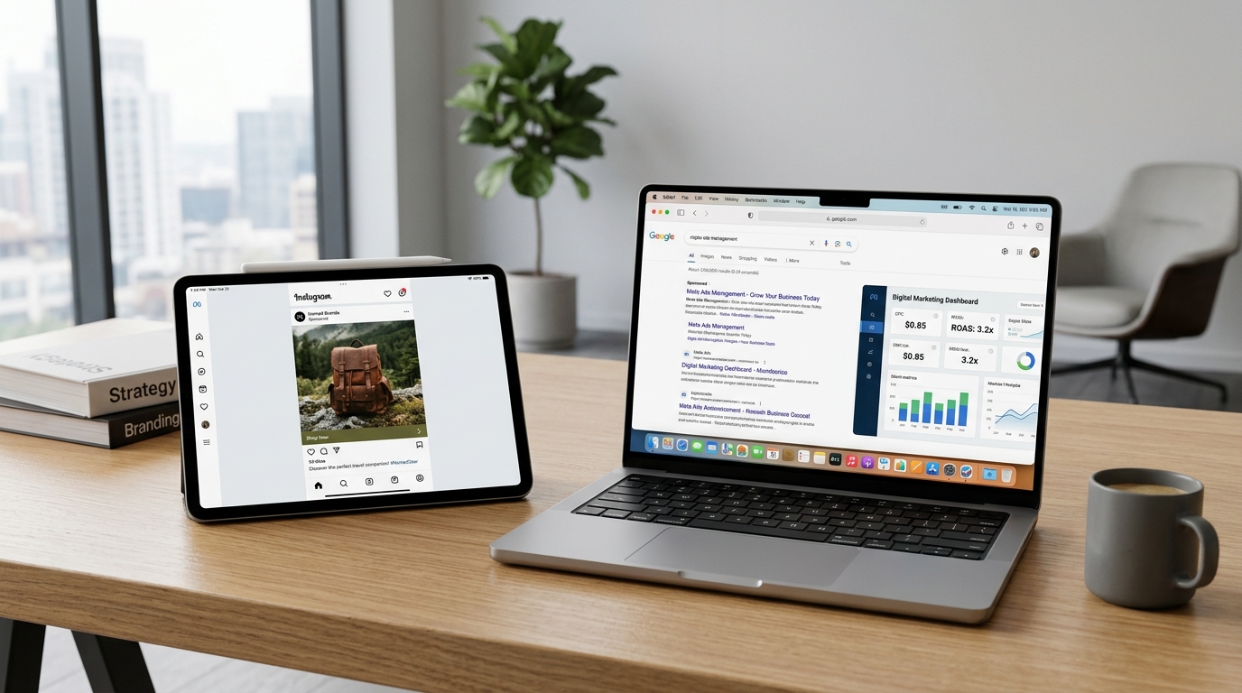 Gestión de campañas de publicidad digital y anuncios Google Ads y Meta con IA